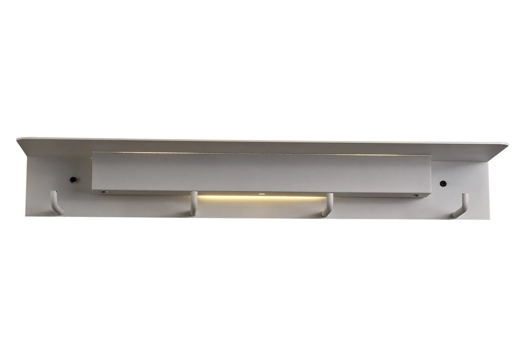 Mantra Fusion - Mantra Fuerteventura Wall Lamp / Coat Rack with Handy Shelf and Built In LED Illumination - Luminosity Designs Ltd