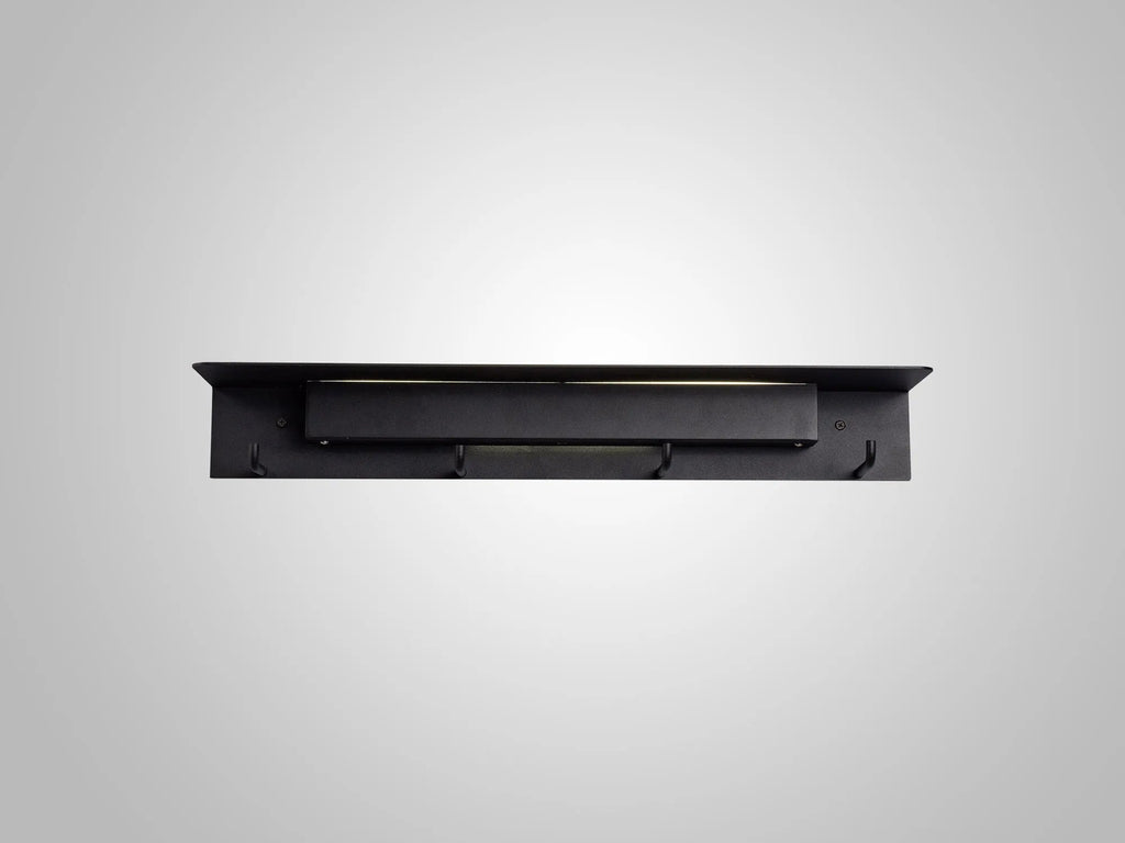 Mantra Fusion - Mantra Fuerteventura Wall Lamp / Coat Rack with Handy Shelf and Built In LED Illumination - Luminosity Designs Ltd