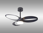Mantra - Mantra Infinity Fan 92.6cm 24W LED Dimmable Ceiling Light With Built - In 30W DC Reversible Fan, Remote Control 2700 - 5000K, 1800lm - Luminosity Designs Ltd