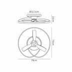 Mantra - Mantra Ocean 78cm 60W LED Dimmable Ceiling Light With Built - In 35W DC Reversible Fan, Wood, 4200lm - Luminosity Designs Ltd