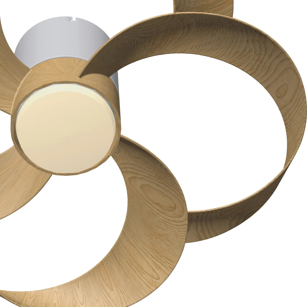 Mantra - Mantra Rose 65cm 24W LED Dimmable Ceiling Light With Built - In 22W DC Reversible Fan, Remote Control 2700 - 5000K, 2000lm - Luminosity Designs Ltd