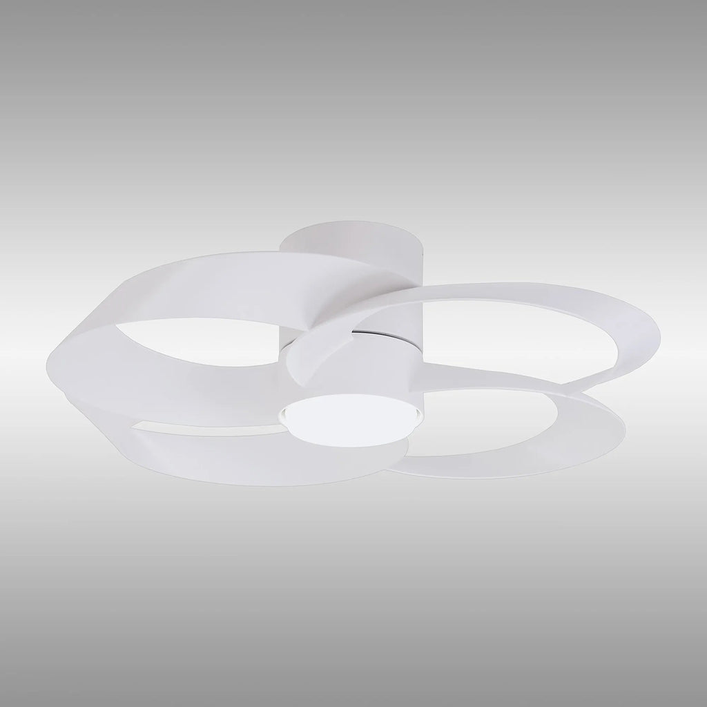 Mantra - Mantra Rose 65cm 24W LED Dimmable Ceiling Light With Built - In 22W DC Reversible Fan, Remote Control 2700 - 5000K, 2000lm - Luminosity Designs Ltd