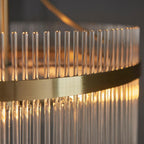 Endon - Marietta 3 Light Pendant With Metal Framework and Glass Rod Details, 3x E14 - Luminosity Designs Ltd