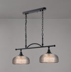 Luminosity Designs - Matt Black Sledmere 2 Light Bar (Converts to Semi Flush) 2x E27 - Luminosity Designs Ltd