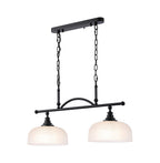 Luminosity Designs - Matt Black Sledmere 2 Light Bar (Converts to Semi Flush) 2x E27 - Luminosity Designs Ltd