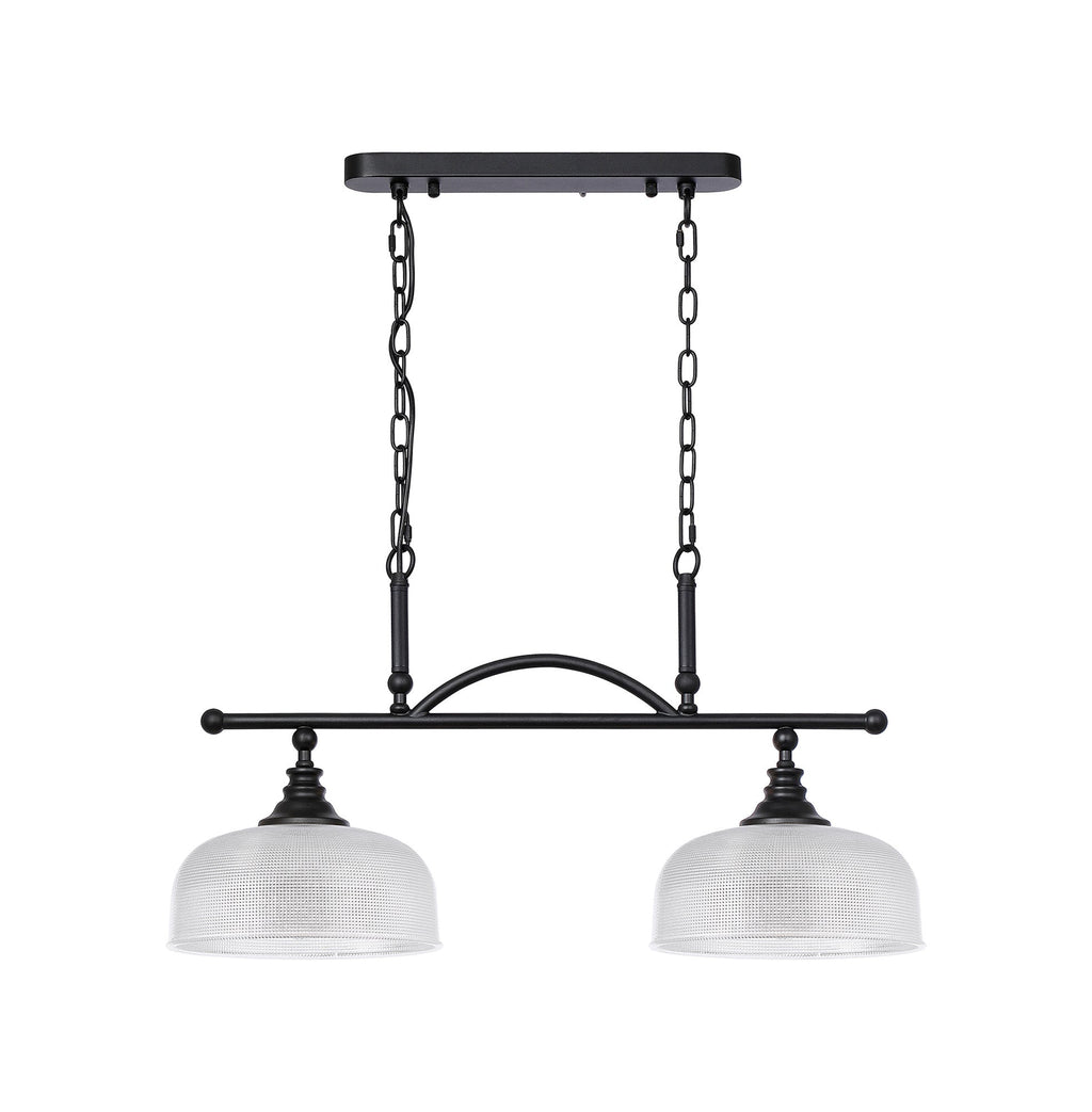 Luminosity Designs - Matt Black Sledmere 2 Light Bar (Converts to Semi Flush) 2x E27 - Luminosity Designs Ltd