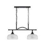 Luminosity Designs - Matt Black Sledmere 2 Light Bar (Converts to Semi Flush) 2x E27 - Luminosity Designs Ltd