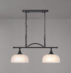 Luminosity Designs - Matt Black Sledmere 2 Light Bar (Converts to Semi Flush) 2x E27 - Luminosity Designs Ltd