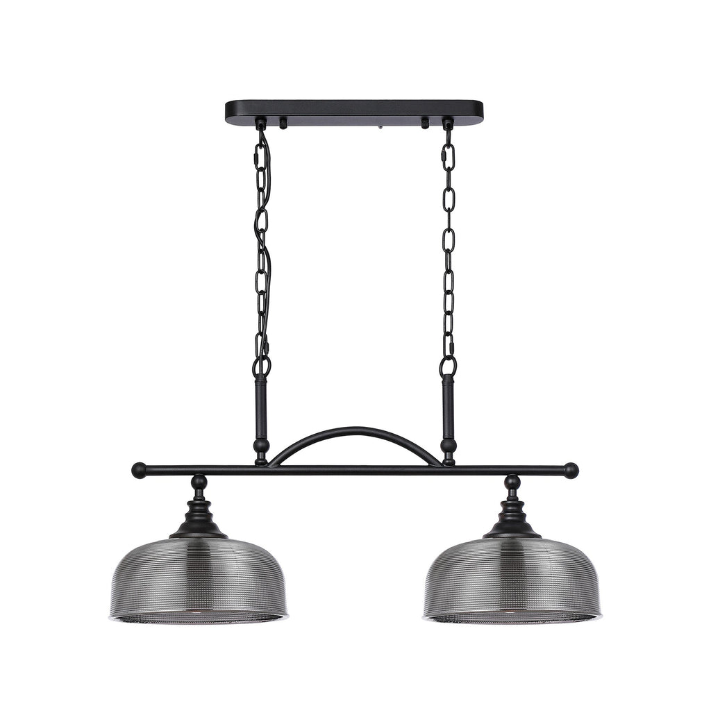Luminosity Designs - Matt Black Sledmere 2 Light Bar (Converts to Semi Flush) 2x E27 - Luminosity Designs Ltd