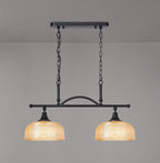 Luminosity Designs - Matt Black Sledmere 2 Light Bar (Converts to Semi Flush) 2x E27 - Luminosity Designs Ltd