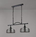 Luminosity Designs - Matt Black Sledmere 2 Light Bar (Converts to Semi Flush) 2x E27 - Luminosity Designs Ltd