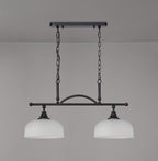 Luminosity Designs - Matt Black Sledmere 2 Light Bar (Converts to Semi Flush) 2x E27 - Luminosity Designs Ltd
