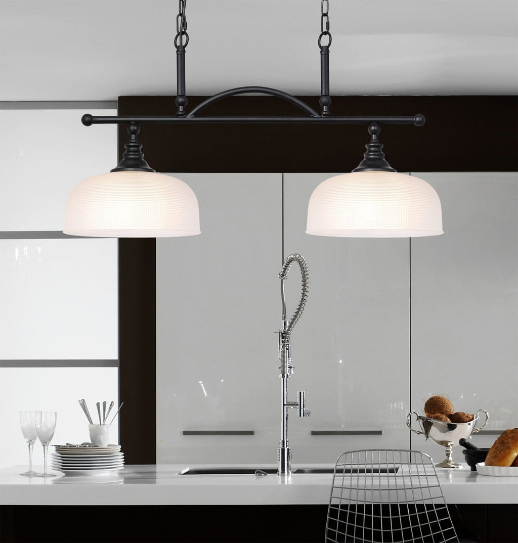 Luminosity Designs - Matt Black Sledmere 2 Light Bar (Converts to Semi Flush) 2x E27 - Luminosity Designs Ltd