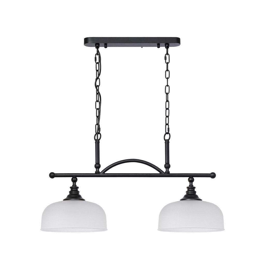 Luminosity Designs - Matt Black Sledmere 2 Light Bar (Converts to Semi Flush) 2x E27 - Luminosity Designs Ltd