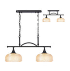 Luminosity Designs - Matt Black Sledmere 2 Light Bar (Converts to Semi Flush) 2x E27 - Luminosity Designs Ltd