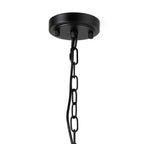 Luminosity Designs - Matt Black Sledmere 27cm Flush/Single Pendant, 1 Light Adjustable to Semi Flush, E27 - Luminosity Designs Ltd