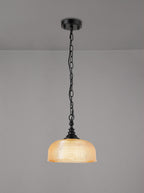 Luminosity Designs - Matt Black Sledmere 27cm Flush/Single Pendant, 1 Light Adjustable to Semi Flush, E27 - Luminosity Designs Ltd