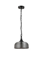 Luminosity Designs - Matt Black Sledmere 27cm Flush/Single Pendant, 1 Light Adjustable to Semi Flush, E27 - Luminosity Designs Ltd