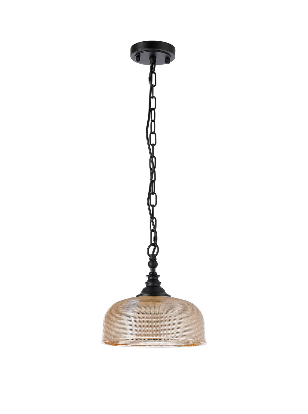 Luminosity Designs - Matt Black Sledmere 27cm Flush/Single Pendant, 1 Light Adjustable to Semi Flush, E27 - Luminosity Designs Ltd