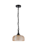 Luminosity Designs - Matt Black Sledmere 27cm Flush/Single Pendant, 1 Light Adjustable to Semi Flush, E27 - Luminosity Designs Ltd