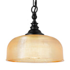 Luminosity Designs - Matt Black Sledmere 27cm Flush/Single Pendant, 1 Light Adjustable to Semi Flush, E27 - Luminosity Designs Ltd