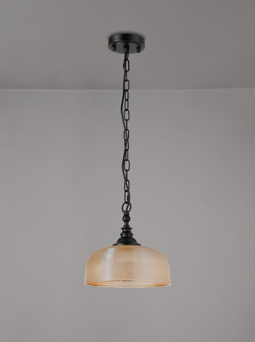 Luminosity Designs - Matt Black Sledmere 27cm Flush/Single Pendant, 1 Light Adjustable to Semi Flush, E27 - Luminosity Designs Ltd