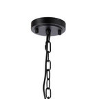 Luminosity Designs - Matt Black Sledmere 27cm Flush/Single Pendant, 1 Light Adjustable to Semi Flush, E27 - Luminosity Designs Ltd