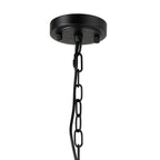 Luminosity Designs - Matt Black Sledmere 27cm Flush/Single Pendant, 1 Light Adjustable to Semi Flush, E27 - Luminosity Designs Ltd
