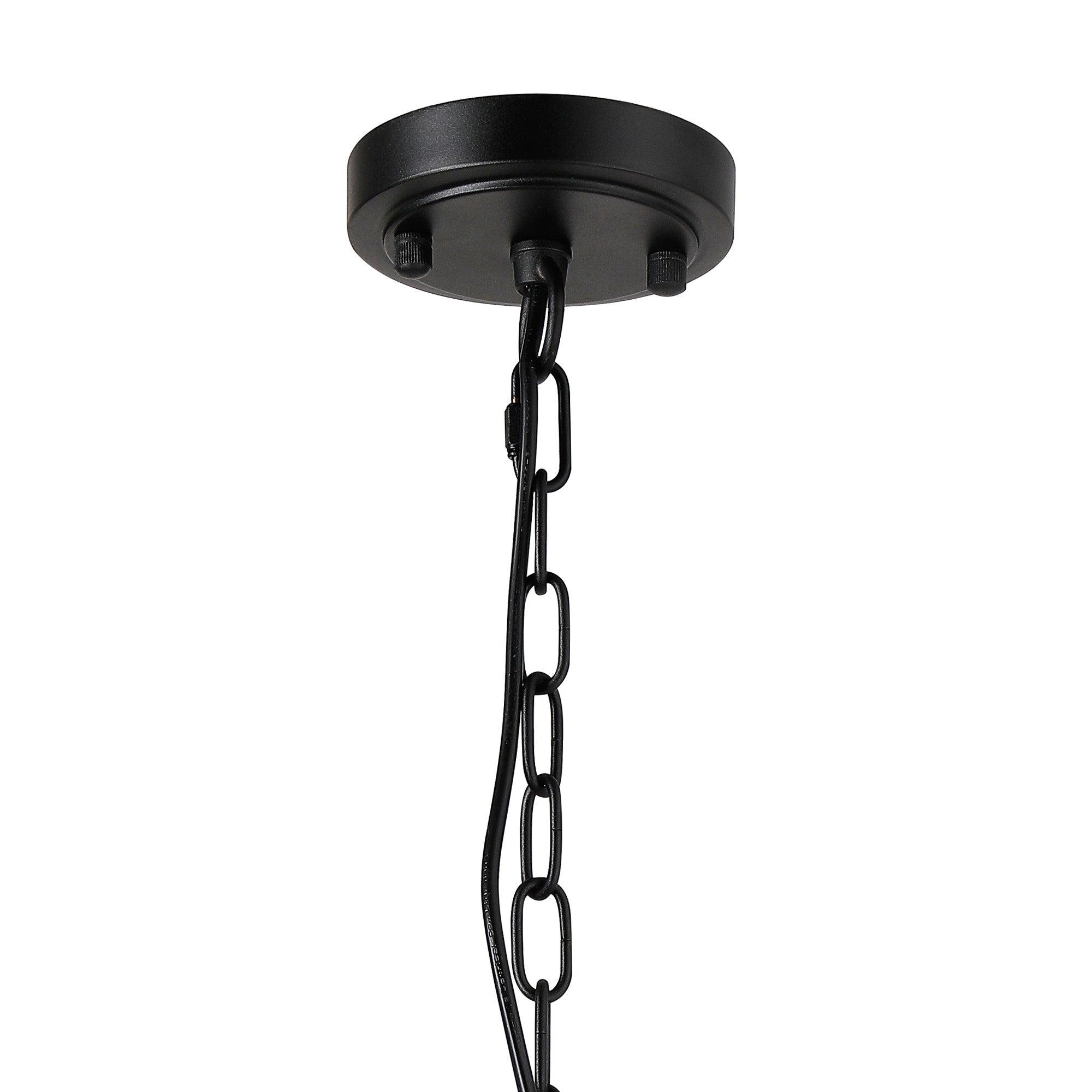 Luminosity Designs - Matt Black Sledmere 27cm Flush/Single Pendant, 1 Light Adjustable to Semi Flush, E27 - Luminosity Designs Ltd