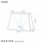 Deco - Maxine Rectangular Fabric Shade - Luminosity Designs Ltd