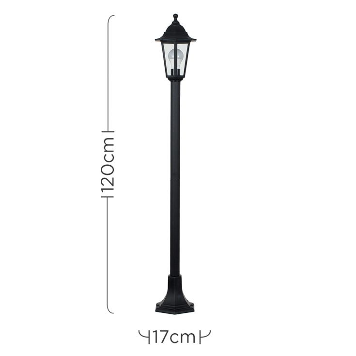 LSE - Mayfair Acrylic Budget Outdoor Post Light Bollards, 1 x E27 - Luminosity Designs Ltd