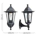 LSE - Mayfair Acrylic Budget Outdoor Wall Lantern, 1 x E27 - Luminosity Designs Ltd