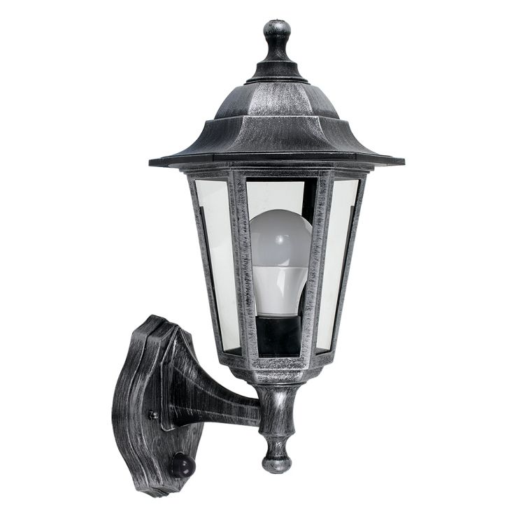 LSE - Mayfair Acrylic Budget Outdoor Wall Lantern, with PIR Motion Sensor, 1 x E27 - Luminosity Designs Ltd