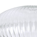 Luminosity Designs - Medium Oval Pendulum Ribbed Glass Shades - Luminosity Designs Ltd