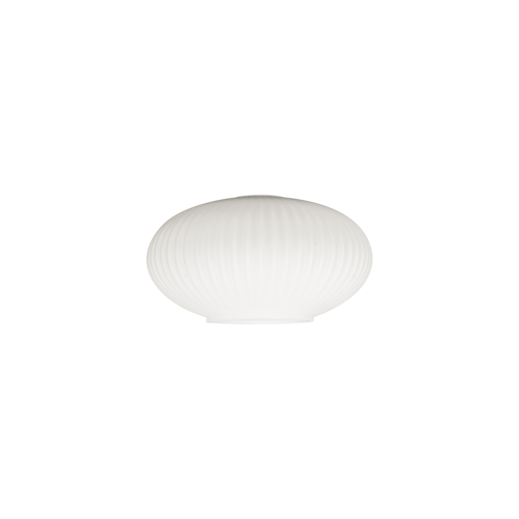Luminosity Designs - Medium Oval Pendulum Ribbed Glass Shades - Luminosity Designs Ltd