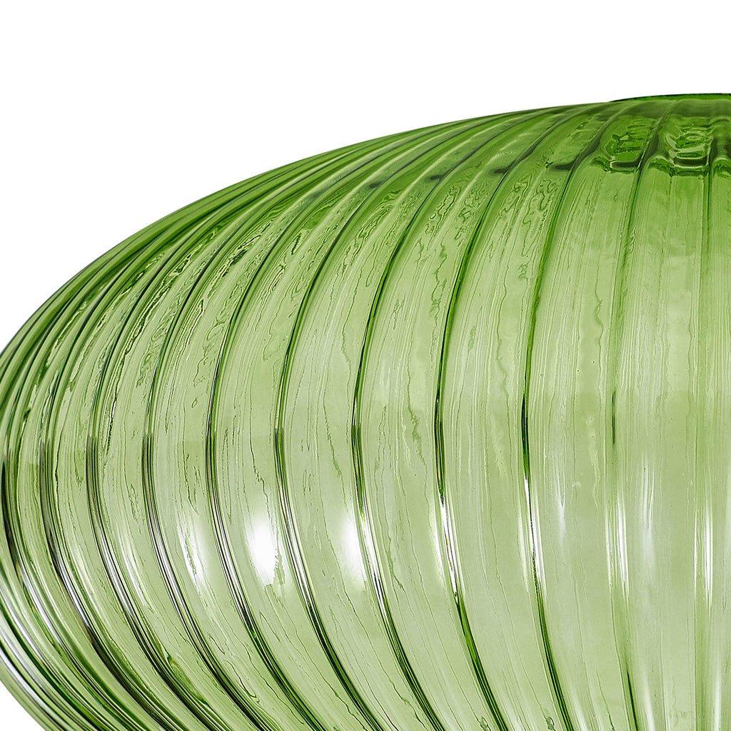 Luminosity Designs - Medium Oval Pendulum Ribbed Glass Shades - Luminosity Designs Ltd