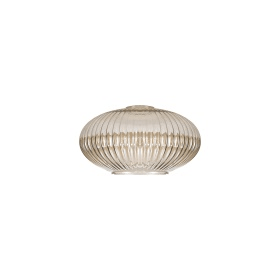 Luminosity Designs - Medium Oval Pendulum Ribbed Glass Shades - Luminosity Designs Ltd