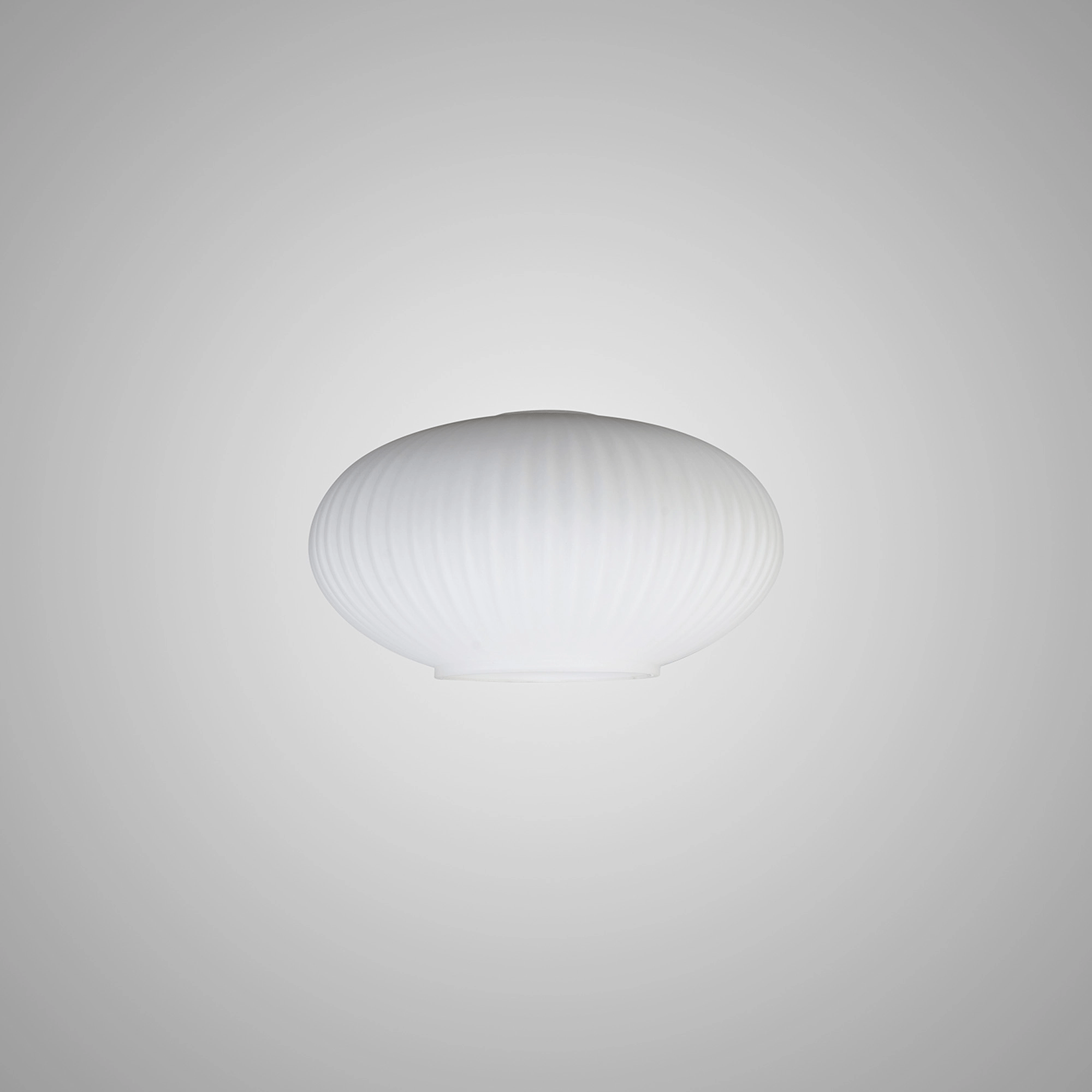 Luminosity Designs - Medium Oval Pendulum Ribbed Glass Shades - Luminosity Designs Ltd
