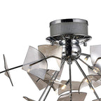 Diyas - Meridan Ceiling 6 Light G4 Polished Chrome/Smoke Glass (Diyas IL31640) - Luminosity Designs Ltd