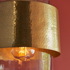 Endon - Metal and Glass Vintage Akari Industrial Style Pendant Light, 1x E27 - Luminosity Designs Ltd