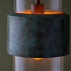 Endon - Metal and Glass Vintage Akari Industrial Style Pendant Light, 1x E27 - Luminosity Designs Ltd