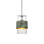 Endon - Metal and Glass Vintage Akari Industrial Style Pendant Light, 1x E27 - Luminosity Designs Ltd