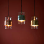 Endon - Metal and Glass Vintage Akari Industrial Style Pendant Light, 1x E27 - Luminosity Designs Ltd