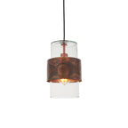 Endon - Metal and Glass Vintage Akari Industrial Style Pendant Light, 1x E27 - Luminosity Designs Ltd