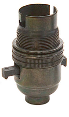 Luminosity Designs - Metal BC Switched Lampholder (Half Inch) - Luminosity Designs Ltd