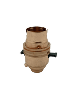 Luminosity Designs - Metal BC Switched Lampholder (Half Inch) - Luminosity Designs Ltd