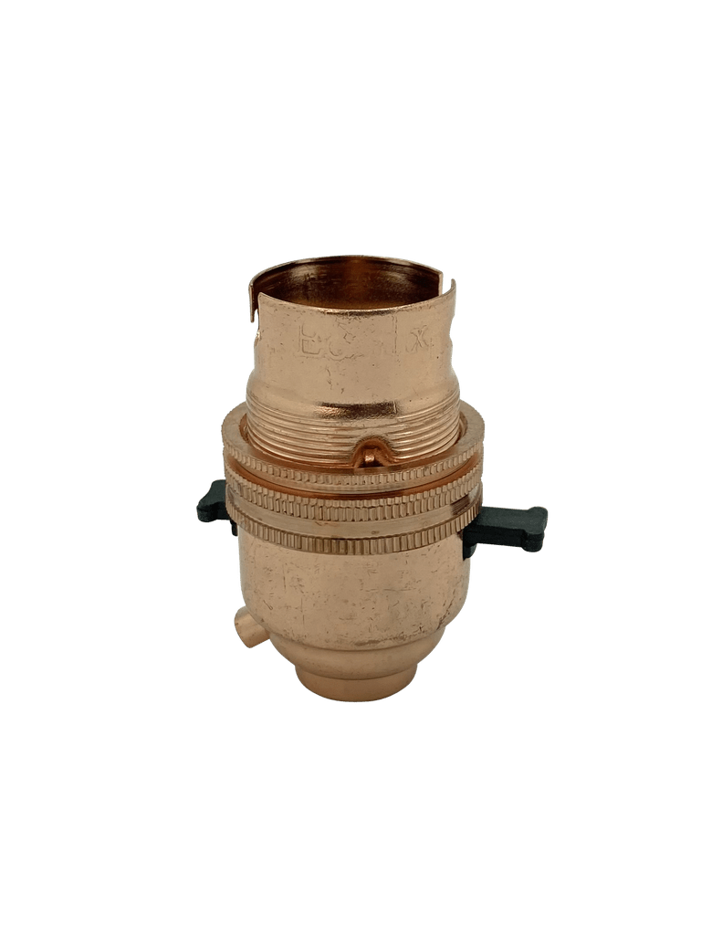 Luminosity Designs - Metal BC Switched Lampholder (Half Inch) - Luminosity Designs Ltd
