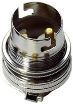 Luminosity Designs - Metal BC Unwitched Lampholder (Half Inch) - Luminosity Designs Ltd