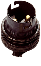 Luminosity Designs - Metal BC Unwitched Lampholder (Half Inch) - Luminosity Designs Ltd