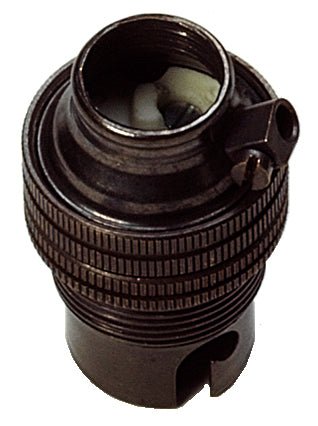 Luminosity Designs - Metal SBC Unswitched Lampholder (Half Inch) - Luminosity Designs Ltd